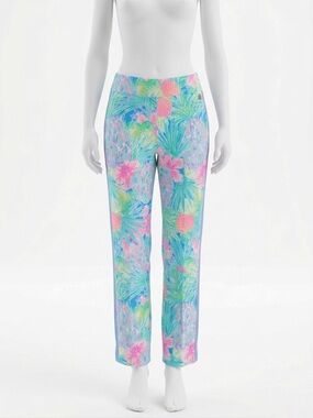 Lilly Pulitzer Luxletic 28" Corso Pant in Multi Swizzle Size 4 Coastal Tropical